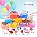 Christmas Slime Kit 9 Pack, with 5 Butter 4 Crystal Slime, Peach Cake Cady etc Charms, DIY Supplies for Girls and Boys, Stress Relief Toy for Kids Education, Slime Party Favor