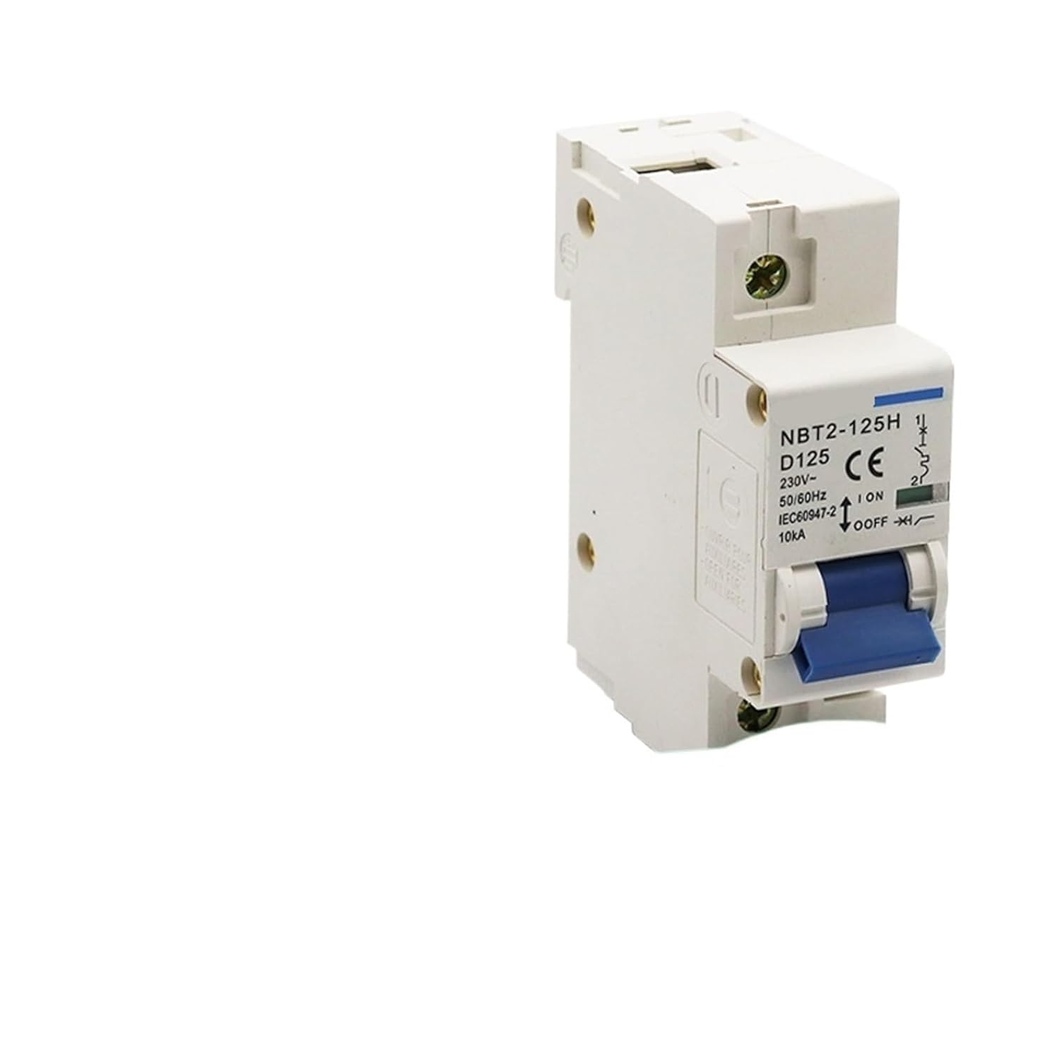1PCS NBT2-125H 1P 2P 3P 4P Household Rail AC 230/400V 125A 10kA D Type Air Switch Mini Circuit Breaker(KL4-5b,100A)