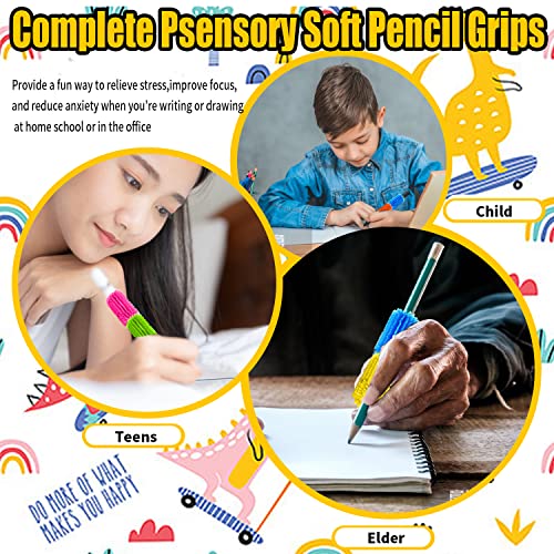 Galagee Reusable Squishy Pencil Grips For Kids Handwriting - Perfect Colorful Cushioned Pencil Holder Writing Aid Grip Trainer,Universal Ergonomic Writing Aid For Righties And Lefties (10 Pcs) #TOP3