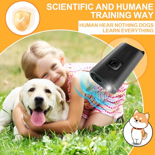 Baopilong Mini Ultraschall-Hunde-Bell-Deterrent – Bell-Stop-Gerät für den eigenen oder Nachbars Hund, wiederaufladbarer Anti-Bell-Trainer, tragbares Trainings-Tool gegen Bellen