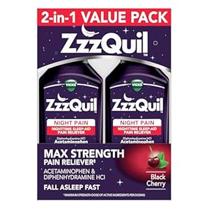 ZzzQuil Liquid Max Strength Pain Re...