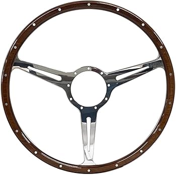Amazon | カスタム アルミ ビレット クラッシックウッド ステアリング