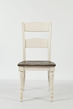 Jofran Madison County Ladderback Dining Chair, Height, Vintage White