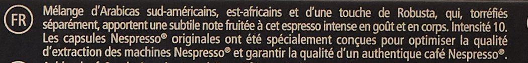 50 Nespresso Capsulas Café Ristretto