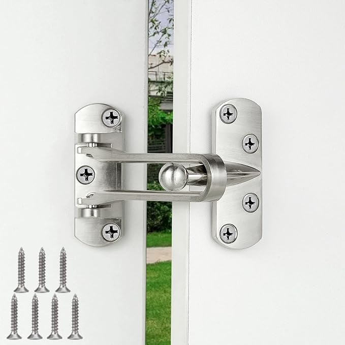 Door Chain/safty guard Heavy Duty Lock Chain Made of zamak(zink III) Perfect for Home Bedroom Hotel (door saftey guard) 4