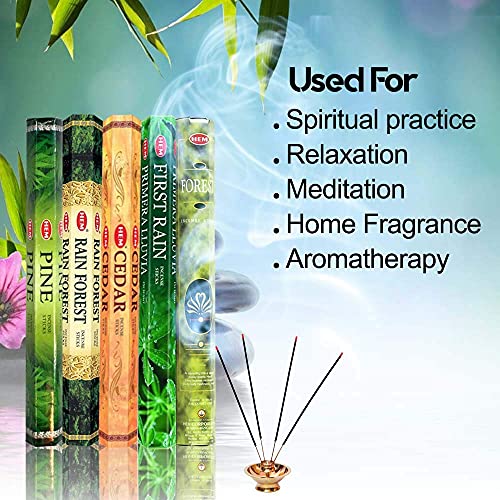 Hem Incense Forest Cedar Pine Rain Forest First Rain 5 x 20, 100 Sticks