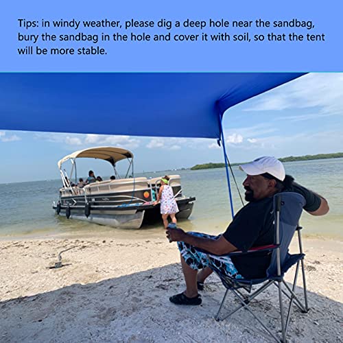 UMARDOO Family Beach Tent with 4 Aluminum Poles, Pop Up Beach Sunshade with Carrying Bag (Purple, 7X7 FT)