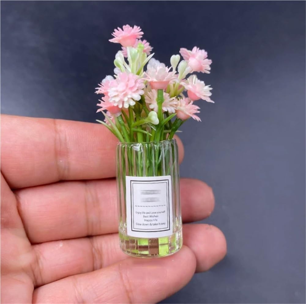 Vase miniature 1/6 AMITD pour table et décor de maison de poupée 30 cm