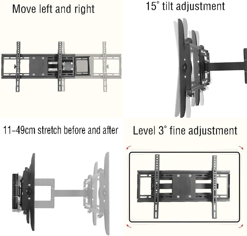 TV Bracket, TV Installation Bracket, Wall Mounted Full Dynamic TV, Suitable for 42-75 Inch Flat Screen TVs