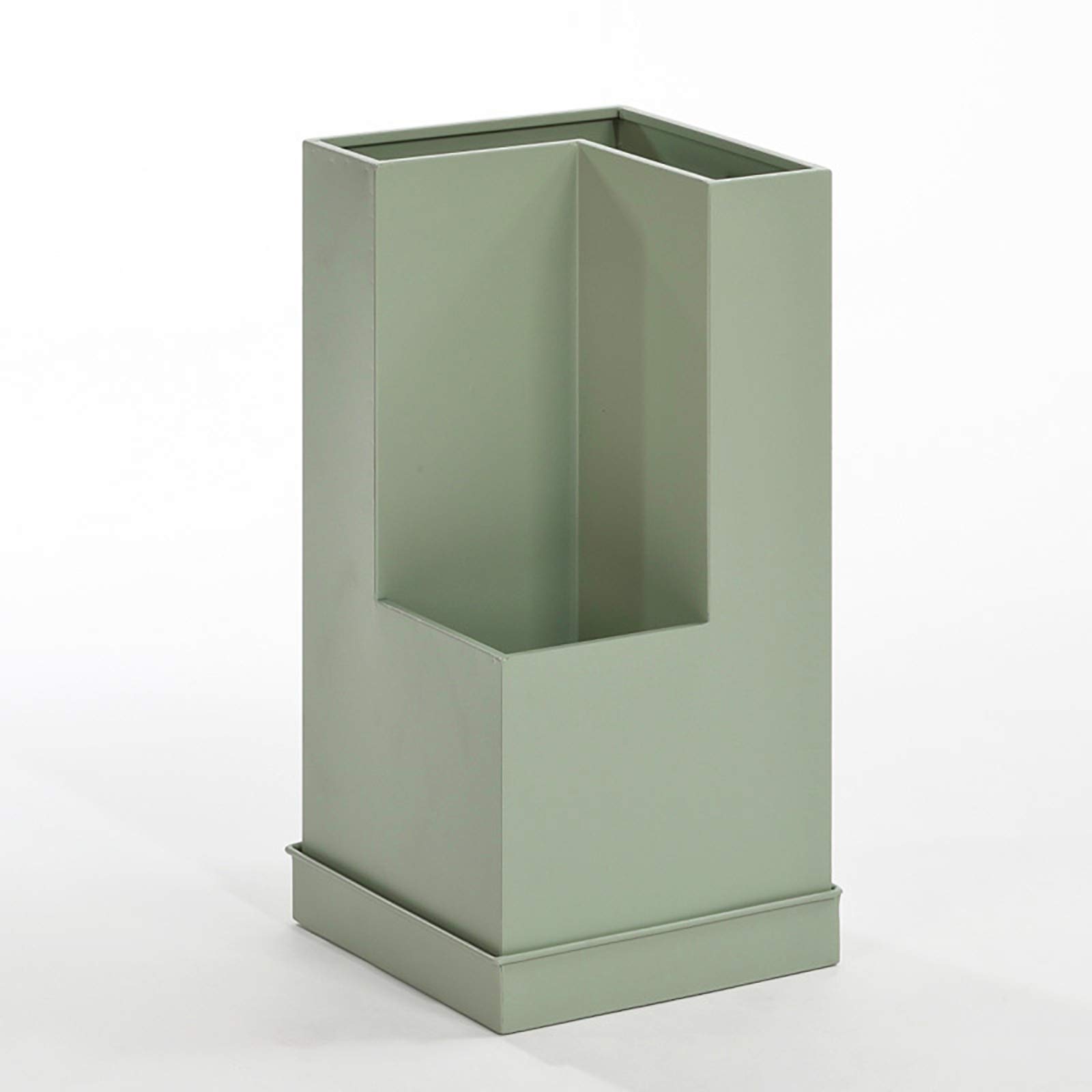 Gonmdopy Green Umbrella Stand, Household Umbrella Stand, Square Umbrella Racks, High Capacity Metal Umbrella