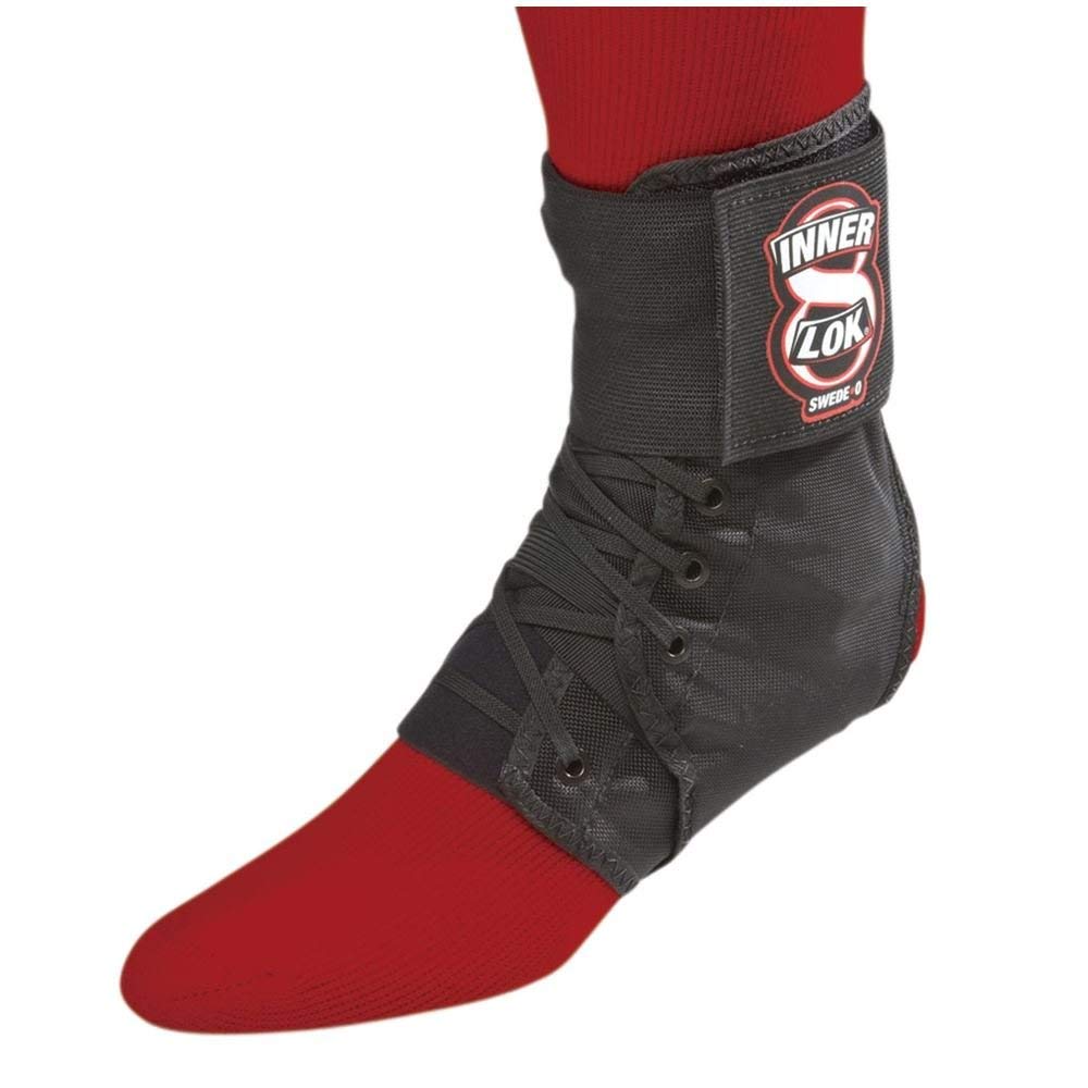 Swede-O Inner Lok 8 Ankle Support, Black, Large