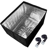 Cubierta de aire acondicionado, cubierta de aire acondicionado de ventana 21x15x16 con 3 y hebilla de metal doble Ventana impermeable a prueba de polvo Ac para exterior, cubiertas de acond