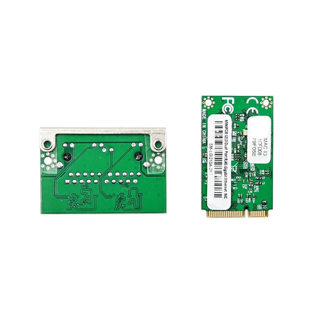 Scheda di Rete Gigabit Dual RJ45 I210-T2 MiniPCIE A RJ45 Adattatore Ethernet per Server NIC Tipo Wired Esterno