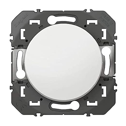 LEGRAND - Interrupteur Mural Simple ou Va-et-vient 10AX dooxie - Commande d'Éclairage (Sans Plaque) - Prêt à Installer - Fabriqué En France - Blanc