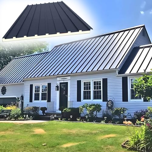 MQDLJSE Lastre Ondulate per coperture, lastre per coperture, Pannelli per Rivestimenti di tetti di edifici, Pannelli per coperture in Alluminio - Lastre Ondulate Isolate per coperture, teg