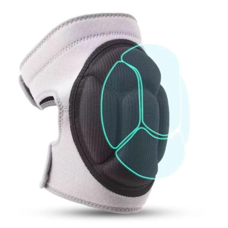 Exercise, protection Sports Anti-collision Sponge Knee Pads Cycling Sponge Knee Pads for Fitness, cycling, running, playing football(D,X-Large)