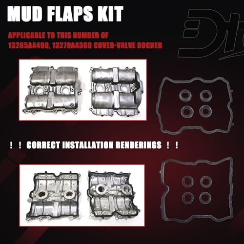 Image of Engine Valve Cover Gasket Set Compatible with Subaru Vehicle Crosstrek Impreza XV Crosstrek 2.0L, Forester Legacy Outback 2.5L H4 2011-2019 Replaces# VS 50830 R, VS50830R, 13270AA190, VS50725