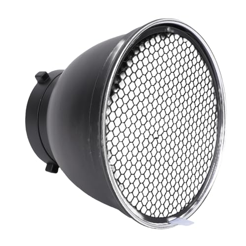 ZAICOLER Softbox Estándar de 7 Pulgadas, Softbox Reflectante de Aleación de Aluminio, Plato de Compacto con Pantalla de Lámpara Difusora, Ideal para Luz de Flash Estroboscópica de Estudio Mount