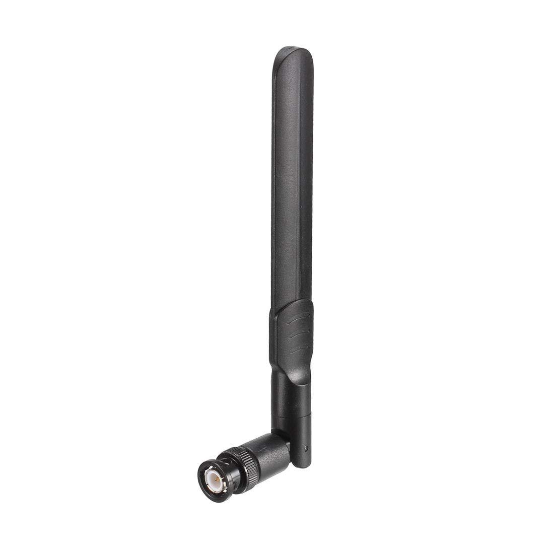 sourcing map WiFi Antenna 8dBi High Gain BNC Male 2.4/5.8GHz Dual Band Omni Direction Folding Compatible with Bluetooth/Zigbee Antenna Paddle Type Black