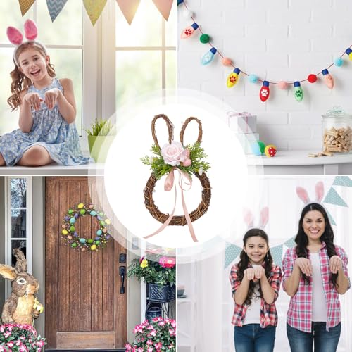 Corona de Pascua exterior e interior para pared y ventana 5