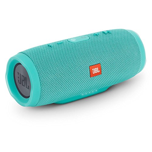 Image of JBL Charge 3 by Harman Portable Bluetooth Speaker with Upto 20 Hours Playtime, Built-in 6000 mAh Powerbank & IPX7 Waterproof (with Mic, Teal)
