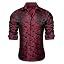 Black Red Floral