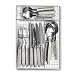 Produktbild Zeller 24966 Besteck-Set, 17-teilig, Edelstahl 30.5 x 21 x 3.5 cm 17 Einheiten, grau