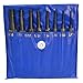 8 Pc Steel Drive Pin Punch Set 4' Long Knurled Body Punches Tool Set