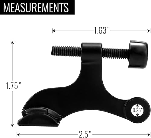 Miniatura 3 de DCC Home Decor - Paquete de 12 topes de puerta con pasador de bisagra, ajustable, resistente, protector de pared de 2.5 pulgadas de ancho con