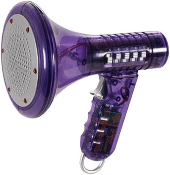 Toysmith Tech Gear Multi Voice Changer – Megaphone Toy with 8 Voice Effects and LED Lights – Fun Outdoor Toy for Kids Ages 5+ – Cool Gag Gifts or Birthday Gift Idea – Colors May Vary, Battery Included