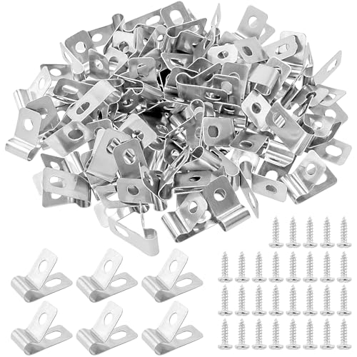 Clips en acier inoxydable de type R avec vis, quincaillerie supérieure