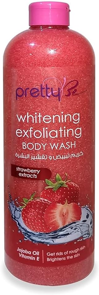 pretty Be Strawberry Brightening Body Wash Exfoliating 1000 ml