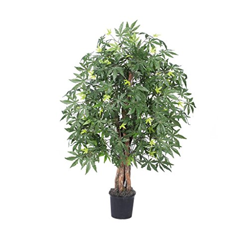 Vickerman 4' Artificial Japanese Maple Extra Full set in Black Pot