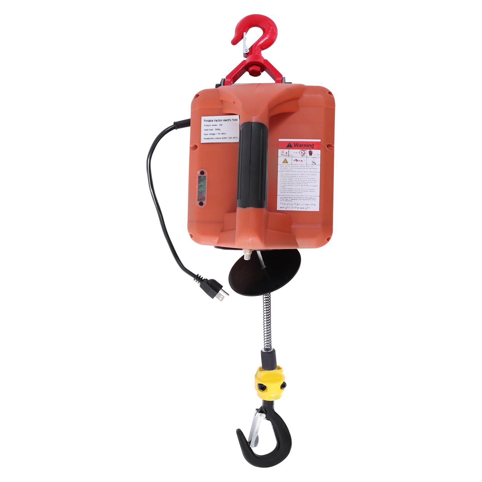 BENTFL 3-in-1 Electric Hoist Winch,660lb Portable Winch, 196.85ft Manual Control&Wireless Remote Control, Portable Power Electric Lift for Garage, Warehouse, Factory