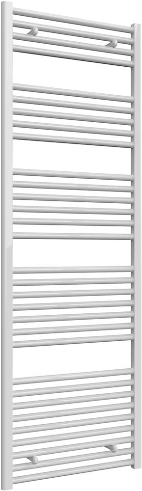 Diva White Reina Straight Heated Towel Rail - 1800Mm X 600Mm Steel