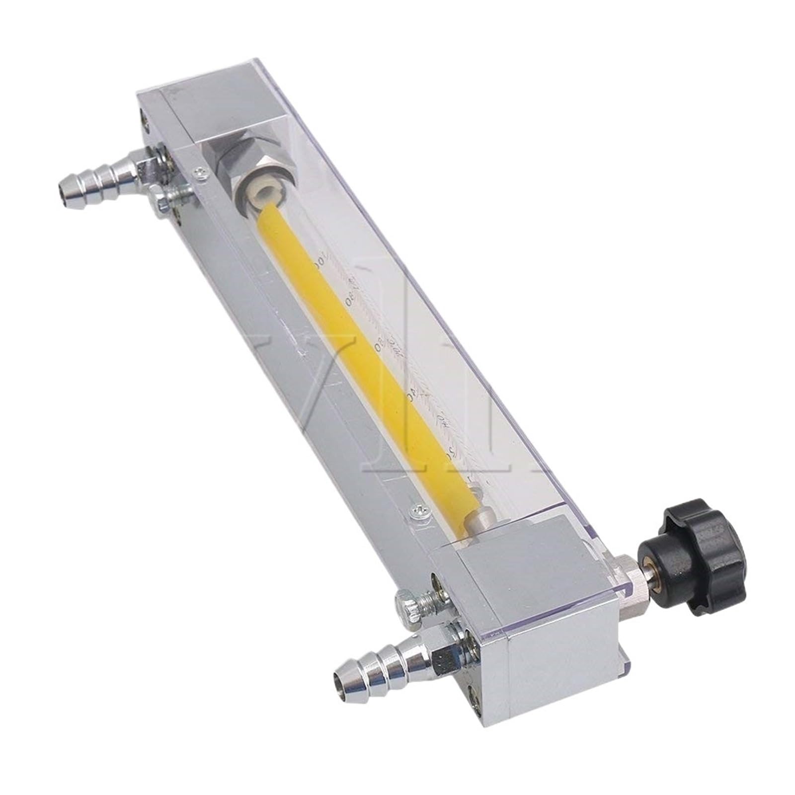 Medidor de flujo de líquido de agua LZB-10 10-100L/h con conector de manguera de 12mm de Metal plateado tubo de plástico
