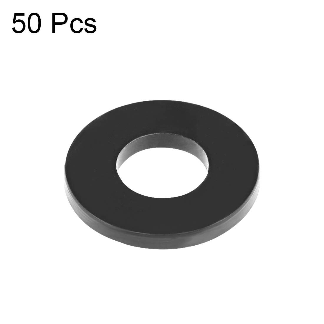 uxcell Rubber Flat Washers 11mm OD 5mm ID 1.6mm Thickness for Faucet Pipe Water Hose, Pack of 50