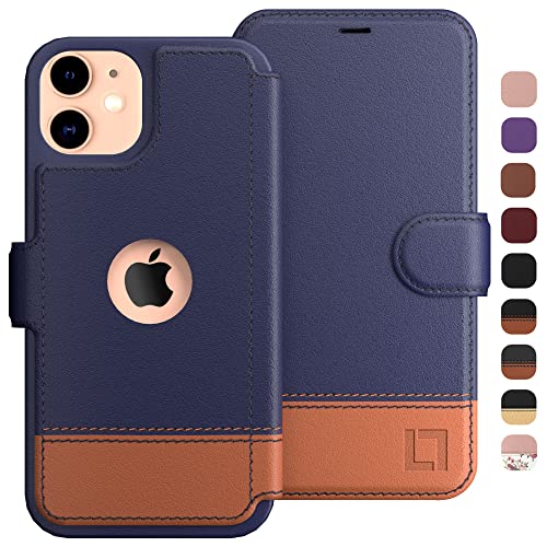Image of Compatible With iPhone 12 Mini Wallet Case -Slim iPhone 12 Mini Flip Case with Credit Card Holder, for Women & Men, Faux Leather iPhone 12 Mini Purse Cases with Magnetic Closure, Desert Sky