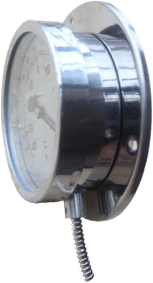 Arionyx All Stainless Steel Capillary Thermometer, Pressure Type Temperature Gauge, 100MM Dial, Radial Back Mount, 0~150°C(10CM/100°C/3.5ML15*10)