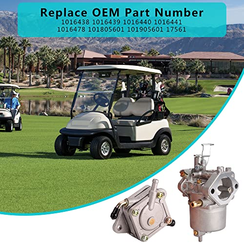 10L0L Golf Cart Fe290 Carburetor Fuel Pump Kit Tune Up Kit For Club Car Ds Precedent Turf Carryall Gas Model 1998-Up Air Oil Fuel Filter Oem# 101805601 101905601 1016438 1016439 1016440 1016441 #TOP3