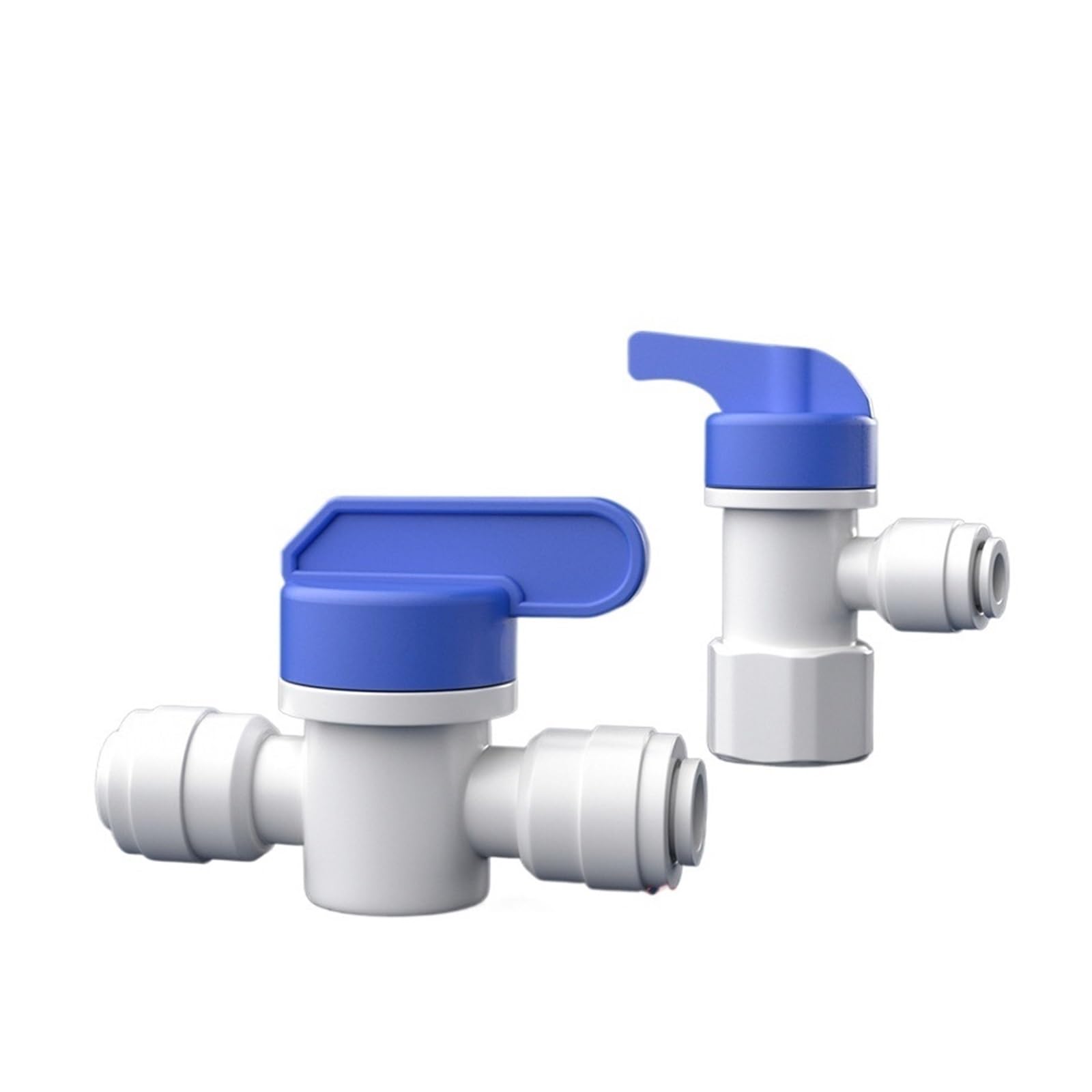 Hyrtefbn Men's 3 Elbow Quick Connector Ball Valve 1/4" /8" 1/2" Bsp Fe Elbow Push Shut Ball Valve Pom Connector Purifies Ro Filter Reverse Osmosis System(3)