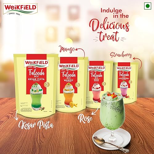 Image of Weikfield Kesar Pista Falooda Mix, 200 g (Pack of 4)