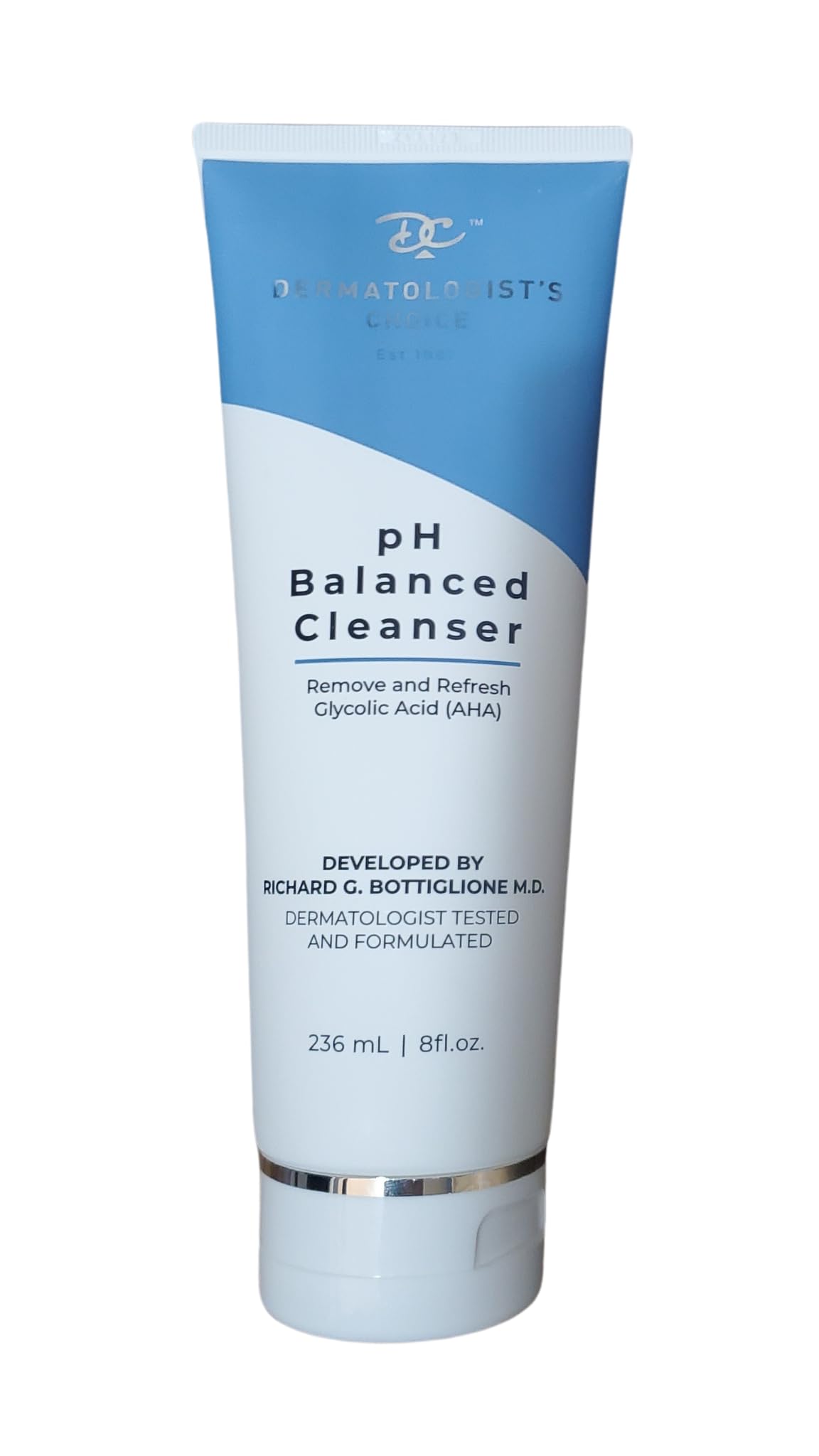 pH Balanced Cleanser with AHA Glycolic Acid For Face and Body, Fragrance-Free Gentle Face Wash, Body Wash, and Makeup Remover