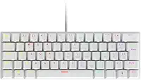 Teclado Mecânico Gamer Vinik Anihi White 60% Switch Red LED Rainbow