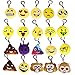 Produktbild Integrity.1 Emoji Anhänger,Emoji Schlüsselanhänger,Emoji Keychain, 20 Stück Mini Emoji Keychain, Plüsch Emoji Keychain für Kinder, Kids Party Favors Supplies Bag Dekorationen