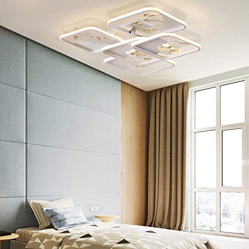 Preisvergleich Produktbild Acryl Modern geführte Deckenleuchten für Wohnzimmer Schlafzimmer Esszimmer Haus Crystal Deckenleuchte Beleuchtung,Coolwhite,5heads