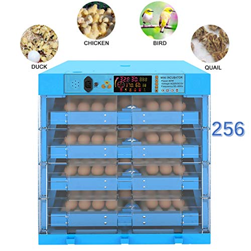 ZFF 256 Incubator With Automatic Egg Turner Chicken Eggs Large Poultry Hatcher Digital Control Panel Temperature Humidity Control