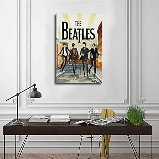Poster Beatles sur toile pour décoration de chambre à coucher, paysage sportif, bureau, chambre, cadre cadeau : 50 x 75… - Les Beatles, Paul McCartney, John Lennon, RIngo Starr, George Harrison Poster Beatles sur toile pour décoration de chambre à coucher, paysage sportif, bureau, chambre, cadre cadeau : 50 x 75… – Image 3