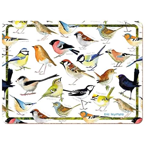 Emma Ball British Birds Placemats Set of 4 Cover