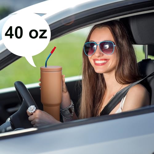4 pitillos metálicos curvos extra largos de 14 pulg reutilizables miniatura 5